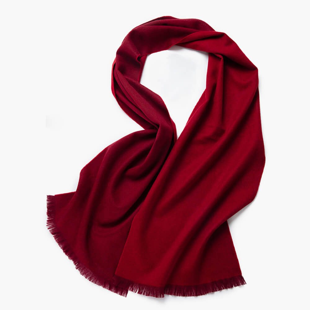 Double-Faced Cashmere Scarf Water Ripples