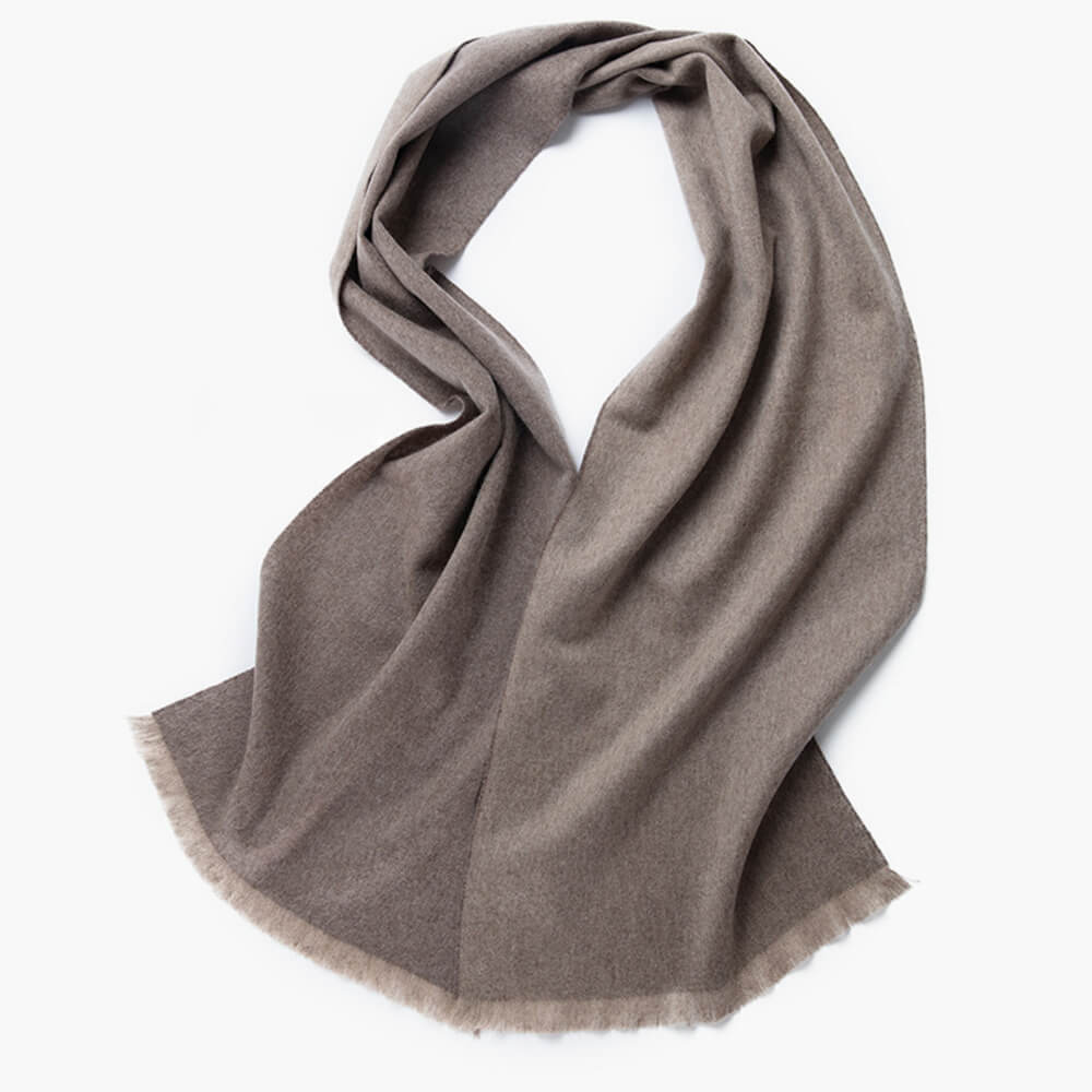Double-Faced Cashmere Scarf Water Ripples