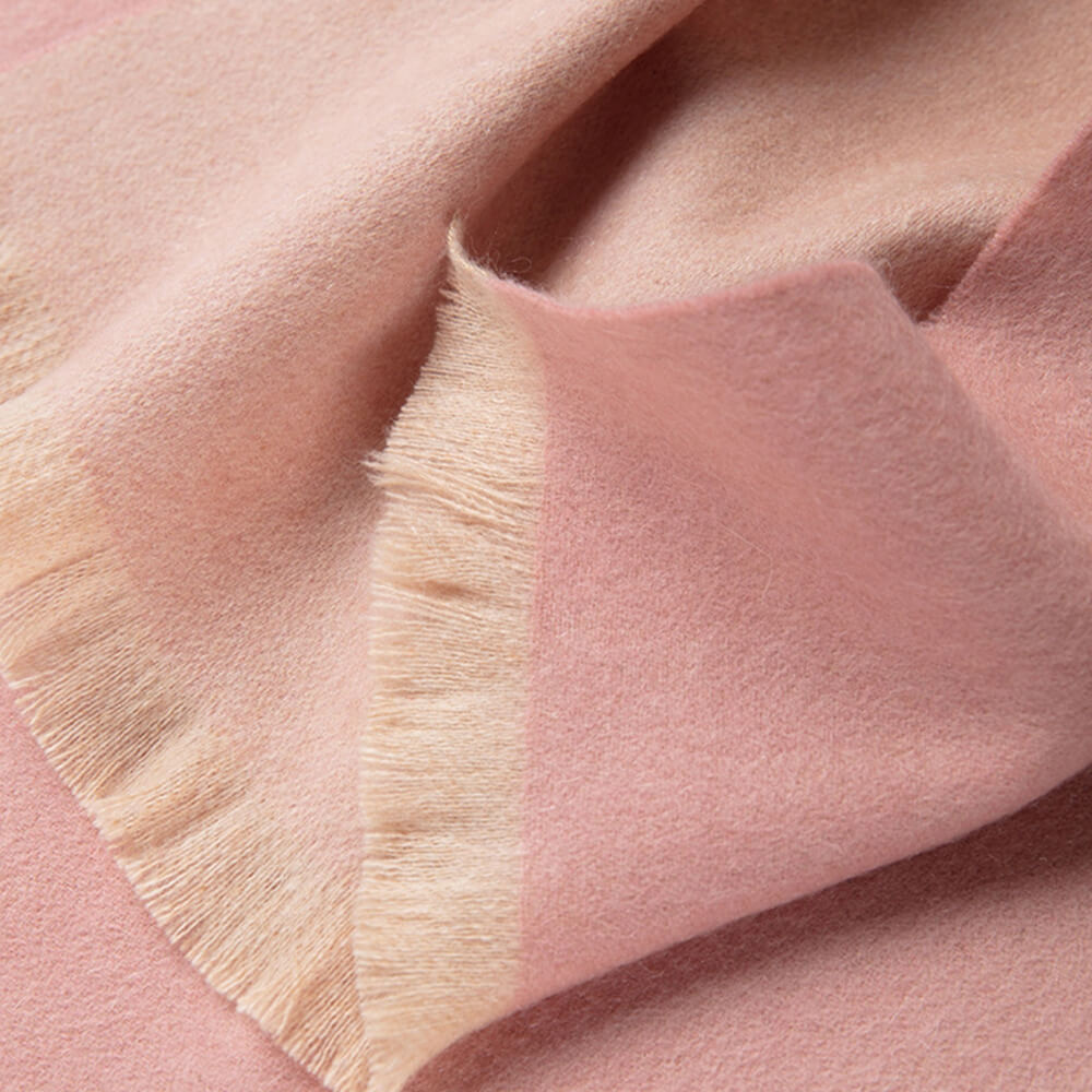 Double-Faced Cashmere Scarf Water Ripples