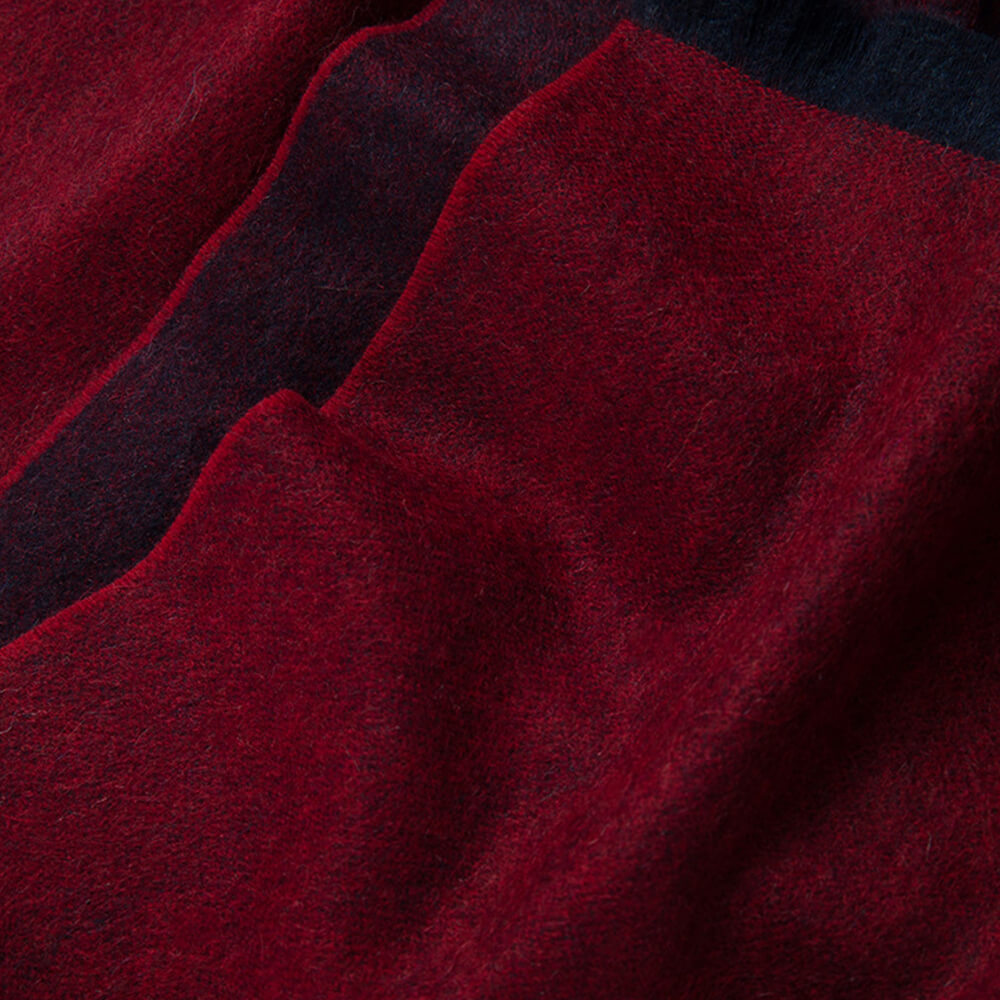 Double-Faced Cashmere Scarf Water Ripples
