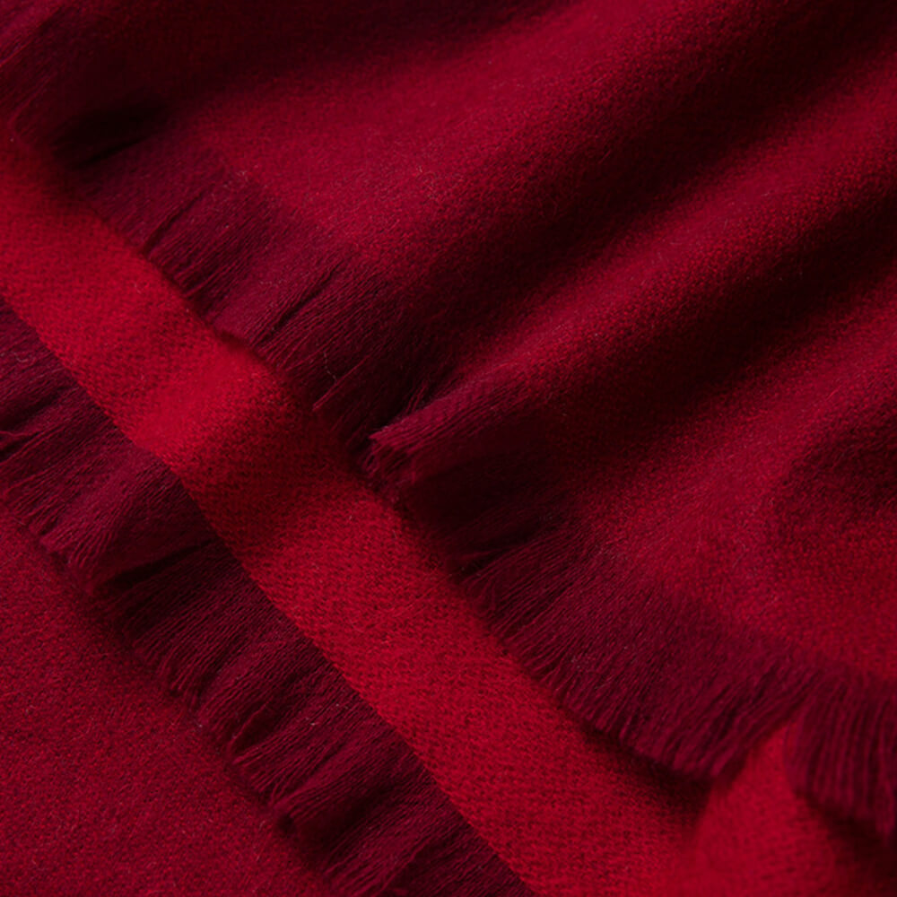 Double-Faced Cashmere Scarf Water Ripples