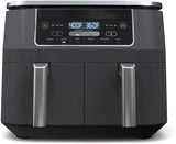 Load image into Gallery viewer, 10 Quart 6-in-1 DualZone XL 2-Basket Air Fryer with 2 Independent Frying Baskets, Match Cook &amp; Smart Finish to Roast, Broil, Dehydrate for Quick, Easy Family-Sized Meals, Grey