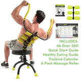Load image into Gallery viewer, AB Doer 360 Fitness System with 6 Pack Back Roller Provides an Abdominal and Total Body Workout with Aerobics to Burn Calories and Work Muscles Simultaneously.