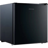 Load image into Gallery viewer, 1.7-Cu. Ft. Single-Door Mini Refrigerator with Half-Width Chiller Compartment Black