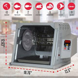 Load image into Gallery viewer, Digital Platinum Showtime Countertop Rotisserie Oven ST5000PLAT