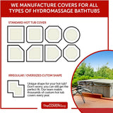 Charger l'image dans la galerie, Premium Hot Tub Cover | Custom Made Replacement Spa Cover | Energy-Saving Hot Tub Covers Built for All Climates | 6, 5, or 4 inch Taper