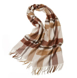 Cargar imagen en el visor de la galería, Bufanda a cuadros de cachemira para hombre