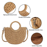 Load image into Gallery viewer, Women's Straw Tote Bag