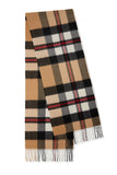 Load image into Gallery viewer, Water Rippled Cashmere Plaid Scarf