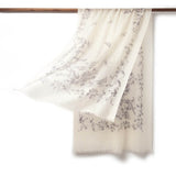 Load image into Gallery viewer, 200s Camellia Pattern Print Women lightweight Cashmere Wrap Scarf