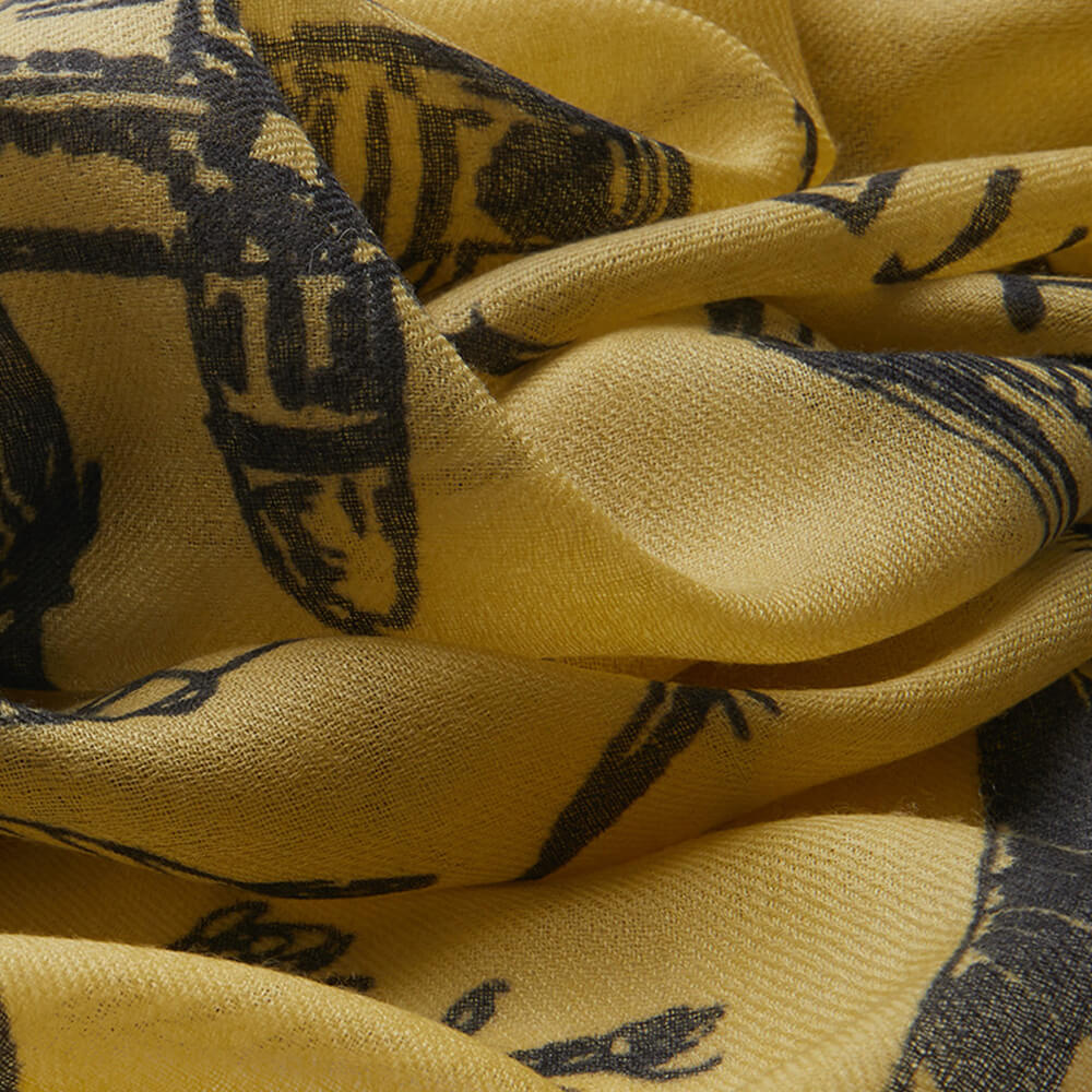 200s City Print Women lightweight Cashmere Wrap Scarf