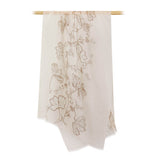 Load image into Gallery viewer, 200s Camellia Pattern Print Women lightweight Cashmere Wrap Scarf