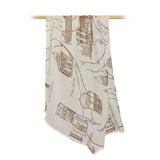 Charger l&#39;image dans la galerie, Écharpe en cachemire légère City Print Women des années 200