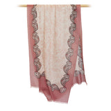 Load image into Gallery viewer, 200s Blooming Print Women lightweight Cashmere Wrap Scarf