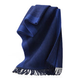 Cargar imagen en el visor de la galería, Bufanda de lana a rayas bicolor