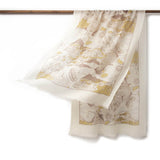 Load image into Gallery viewer, 200s Camellia Pattern Print Women lightweight Cashmere Wrap Scarf