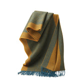 Cargar imagen en el visor de la galería, Bufanda de lana a rayas bicolor