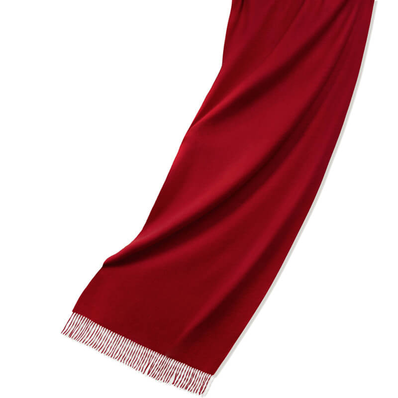 Solid Color Cashmere Shawl Wrap