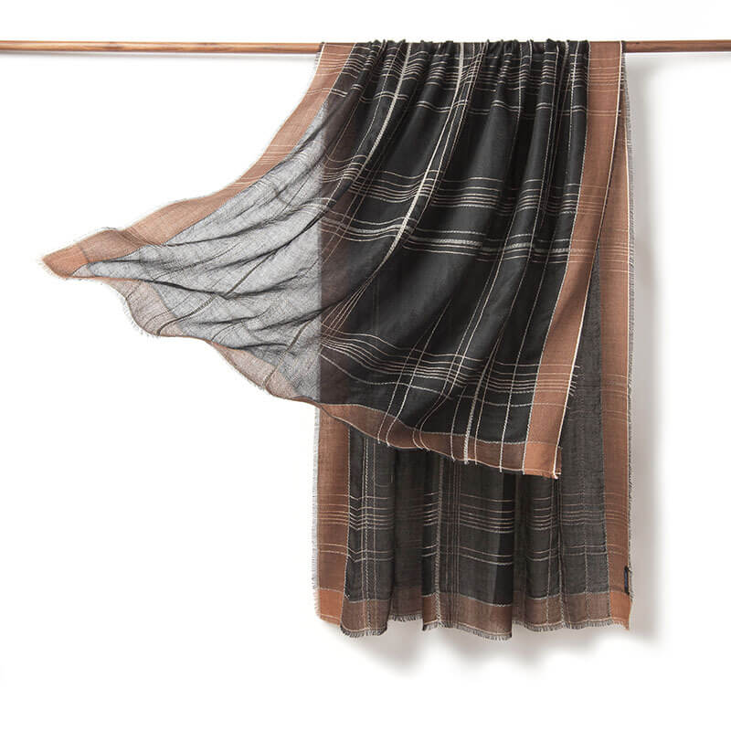200s Gradient Color Lightweight Cashmere Scarf