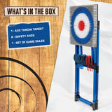 Laden Sie das Bild in den Galerie-Viewer, EastPoint Deluxe Steel Frame Axe Throw Target Game Set