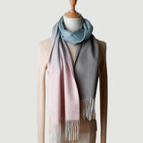 Load image into Gallery viewer, Gradient Color Water Pattern Cashmere Scarf
