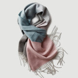 Load image into Gallery viewer, Gradient Color Water Pattern Cashmere Scarf