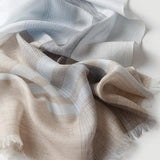 Charger l&#39;image dans la galerie, Châle en cachemire des années 200 avec lignes décoratives