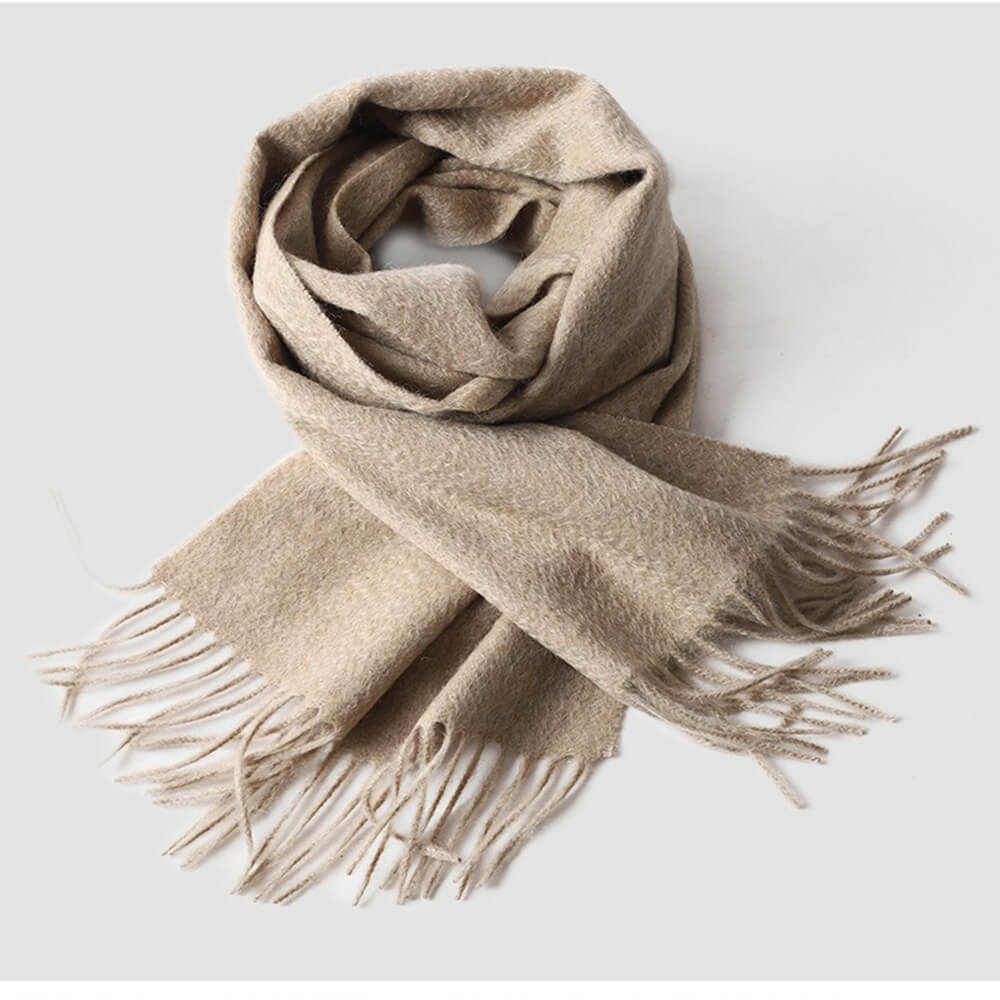 Water Pattern Grey Cashmere Scarf