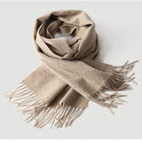 Load image into Gallery viewer, Water Pattern Grey Cashmere Scarf