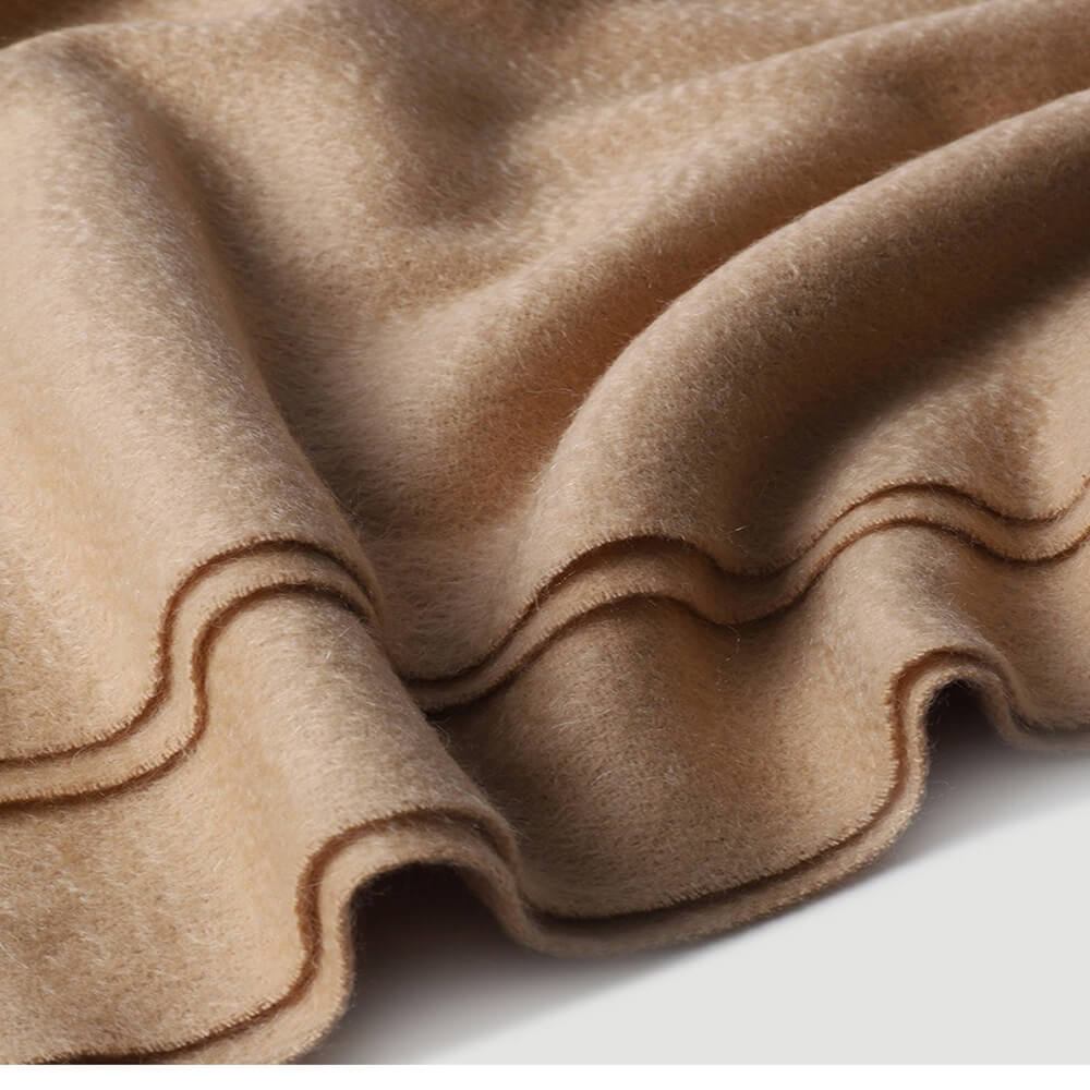 Water Pattern Brown Cashmere Wrap