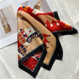 Cargar imagen en el visor de la galería, Bufanda cuadrada de satén puro 100% seda de morera de 21&quot; 12 momme