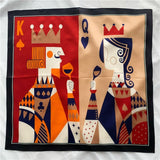 Cargar imagen en el visor de la galería, Bufanda cuadrada de satén puro 100% seda de morera de 21&quot; 12 momme