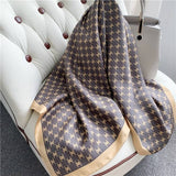 Charger l&#39;image dans la galerie, Foulard carré en sergé de soie vintage, châle soyeux de mûrier, 35 pouces, 14 momme