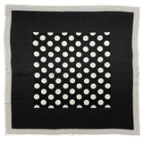 Cargar imagen en el visor de la galería, Bufanda cuadrada de seda con lunares, bufanda tipo chal de satén de seda de morera, 35 pulgadas, 12 momme