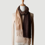 Load image into Gallery viewer, Gradient Color Water Pattern Cashmere Scarf