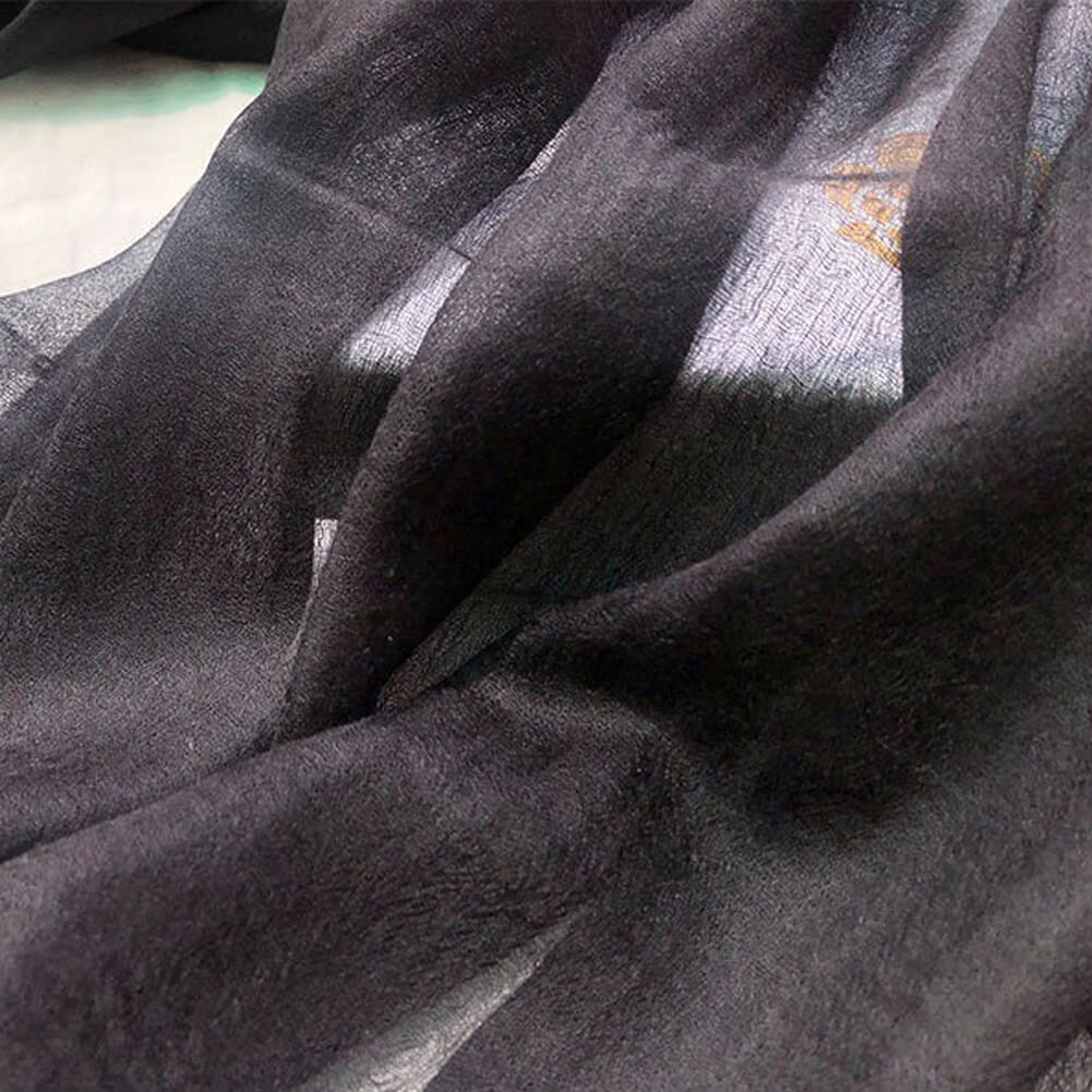 300S Black Lightweight Cashmere Shawl Wrap