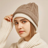 Load image into Gallery viewer, Classic Two-Tone Cashmere Hat