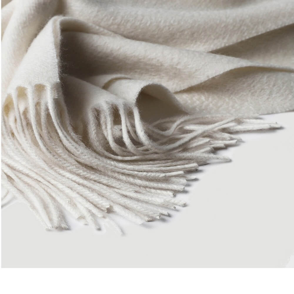 Water Pattern White cashmere Wrap