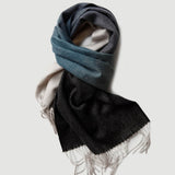 Load image into Gallery viewer, Gradient Color Water Pattern Cashmere Scarf