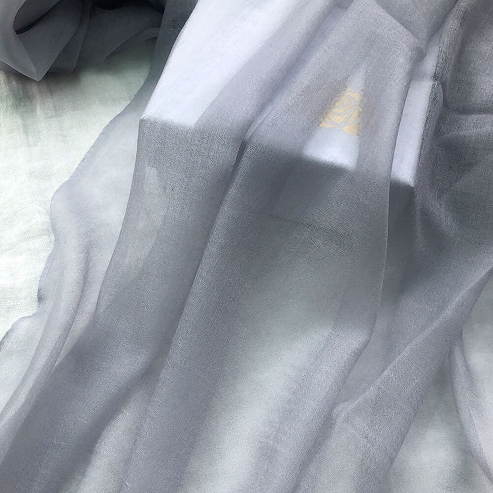 300S Grey Lightweight Cashmere Shawl Wrap