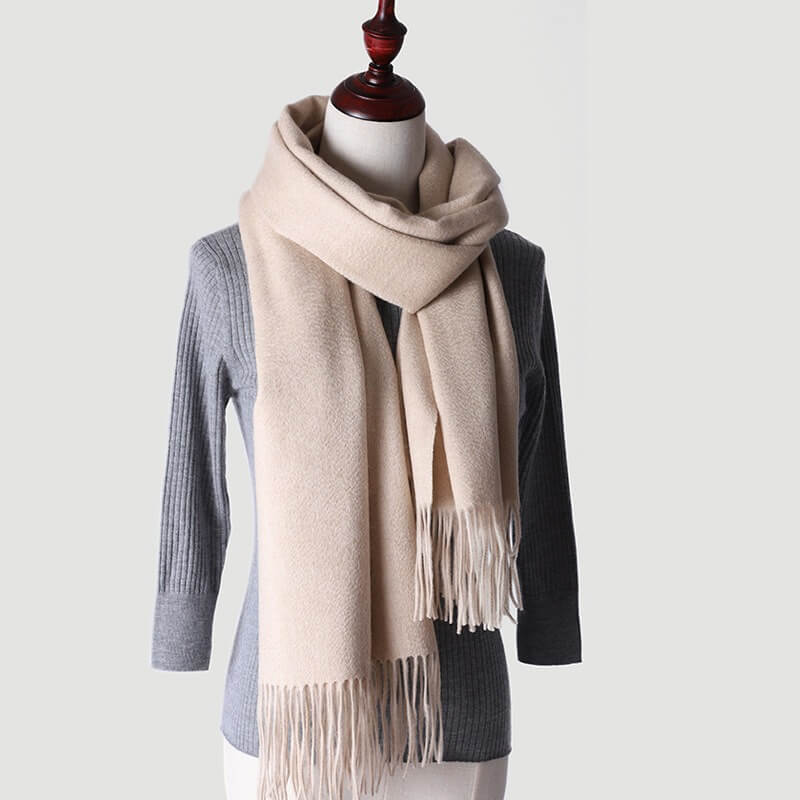 Water Pattern White cashmere Wrap