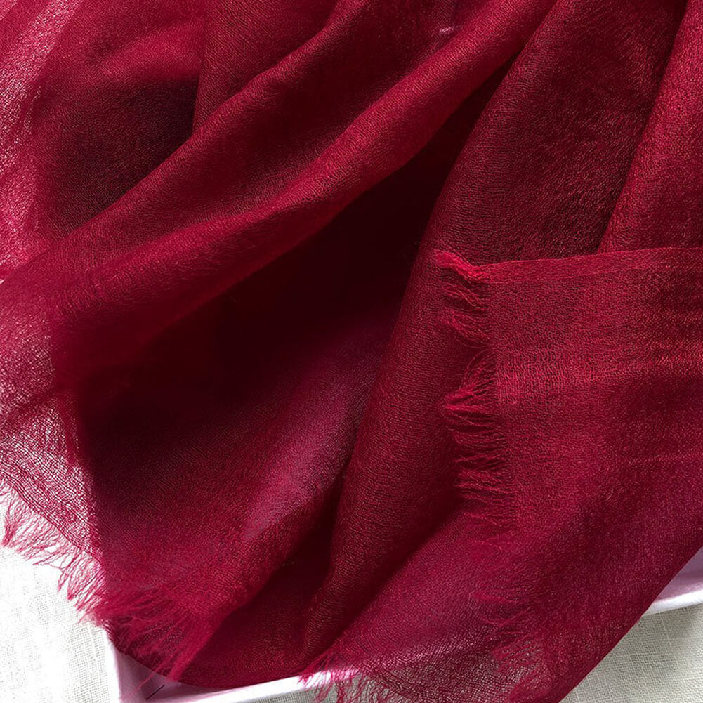 300S Red Lightweight Cashmere Shawl Wrap