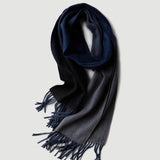 Load image into Gallery viewer, Gradient Color Water Pattern Cashmere Scarf