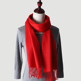 Load image into Gallery viewer, Water Pattern Red Cashmere Scarf