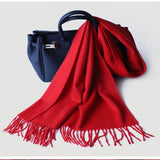 Load image into Gallery viewer, Water Pattern Red Cashmere Scarf