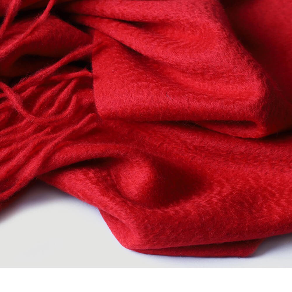 Water Pattern Red Cashmere Scarf