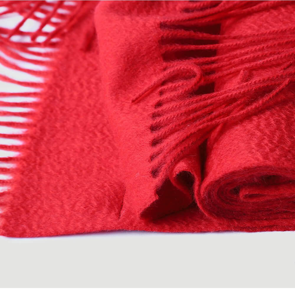 Water Pattern Red Cashmere Scarf