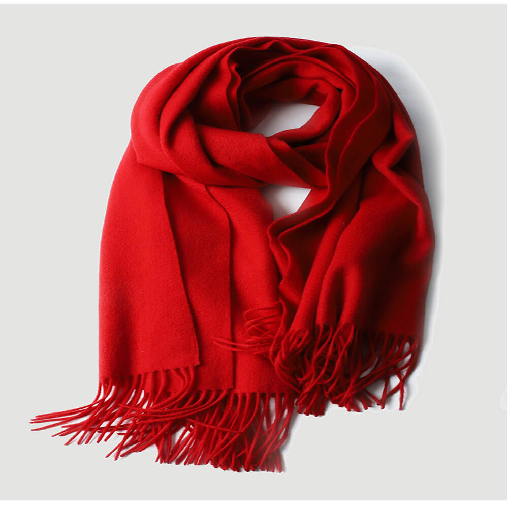 Water Pattern Red cashmere Wrap