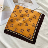 Cargar imagen en el visor de la galería, Bufanda de seda amarilla azul ligera 21 pulgadas 12 momme