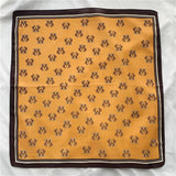 Cargar imagen en el visor de la galería, Bufanda de seda amarilla azul ligera 21 pulgadas 12 momme